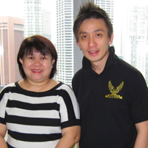 Karen Sin and Kelvin Fong